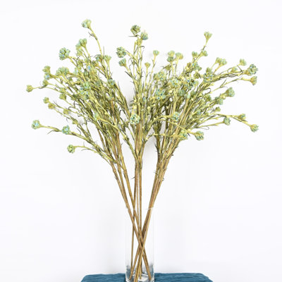 Arrangement floral de fleurs artificielles printemps-été artificiel dans un vase, feuilles de branche, jets de fleurs à longue tige avec fausse eau pour centres de table de salle à manger, décoration de fête de mariage à l'intérieur