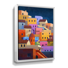 10x10 Canvas Painting Travel Through Art: Santorini, Greece 