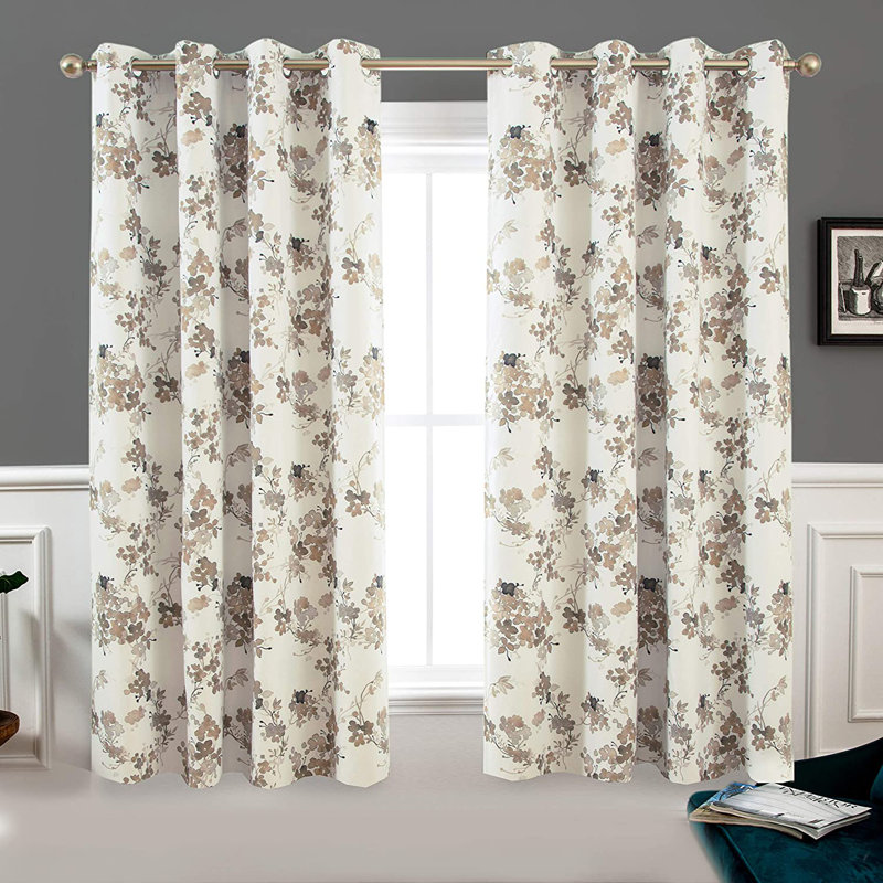 Bushton Blackout Curtain Pair, 52" W x 63" L
