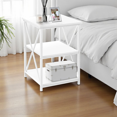 Keita White Accent Table