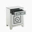 Table d'appoint en miroir et faux Dimaonds