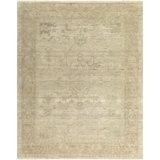 Khotan Hand Knotted Wool Vintage Look Area Rug in Beige