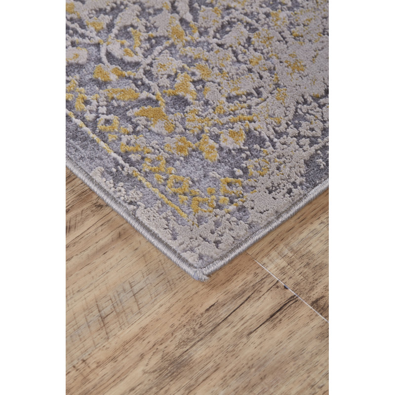 Tapis oriental doré / sable, Rectangulaire : 12 pi x 15 pi
