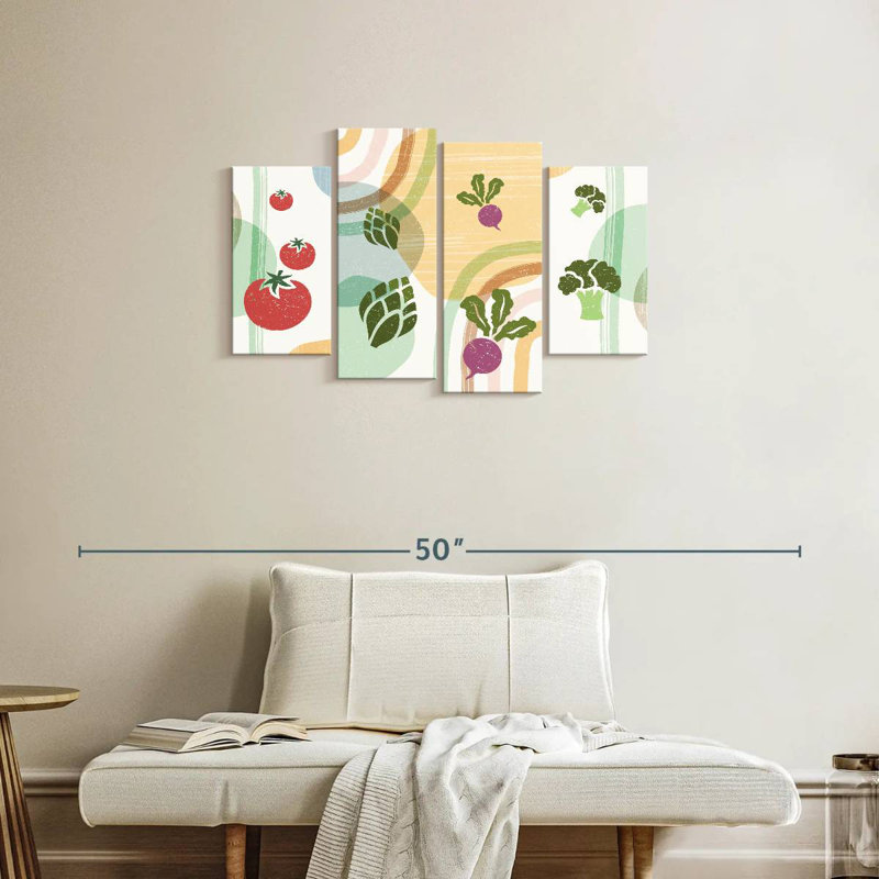 Yarlin Boho, légumes abstraits, H 22 po x l 36 po