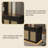 62.99"Black rectangular jewelry storage display cabinet