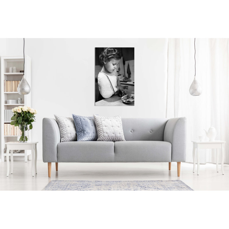 Child In Cast - Wrapped Canvas Print, 31cm H x 20cm W x 1.8cm D