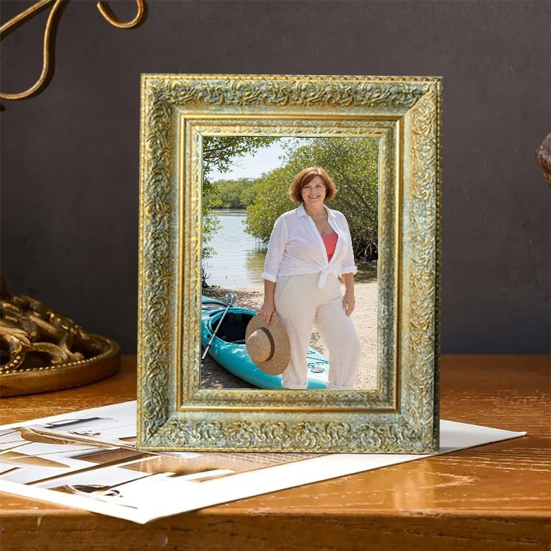 Cadre photo 11 pièces x 11 "or antique 11" pour décor de tablette