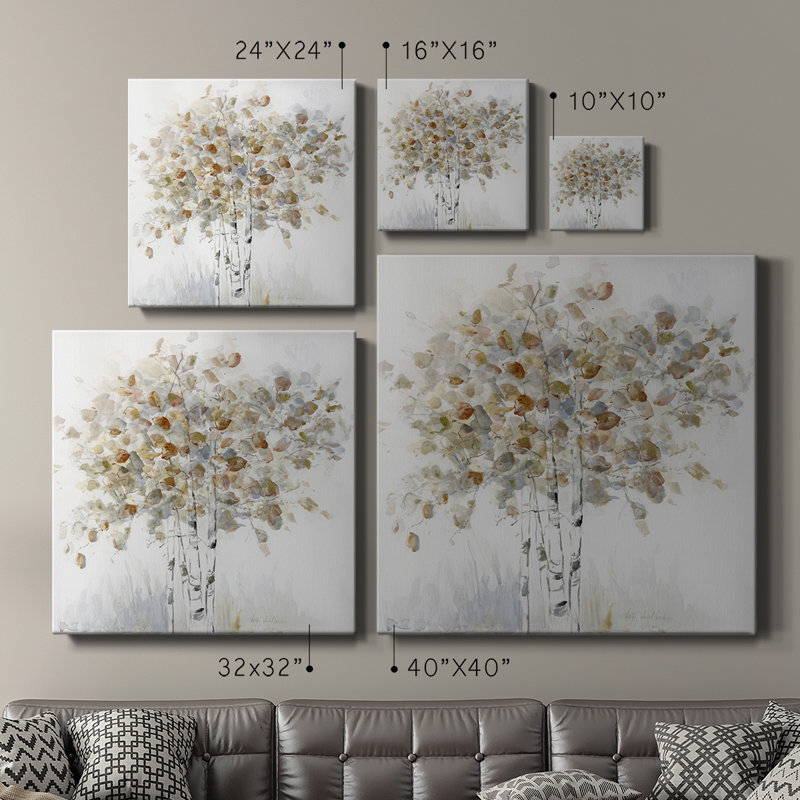 Toile tendue avec châssis Birch Grove I-Premium - prête à être accrochée