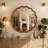 Wavy Round Solid Wood Frame Decorative Mirror,For Bedroom, Bathroom, Living Room, Entryway-1936892089-1936892071