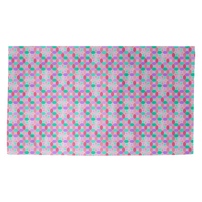 Tapis rose/rouge/vert Avicia