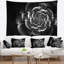 Tapisserie florale rose fractale-28502851