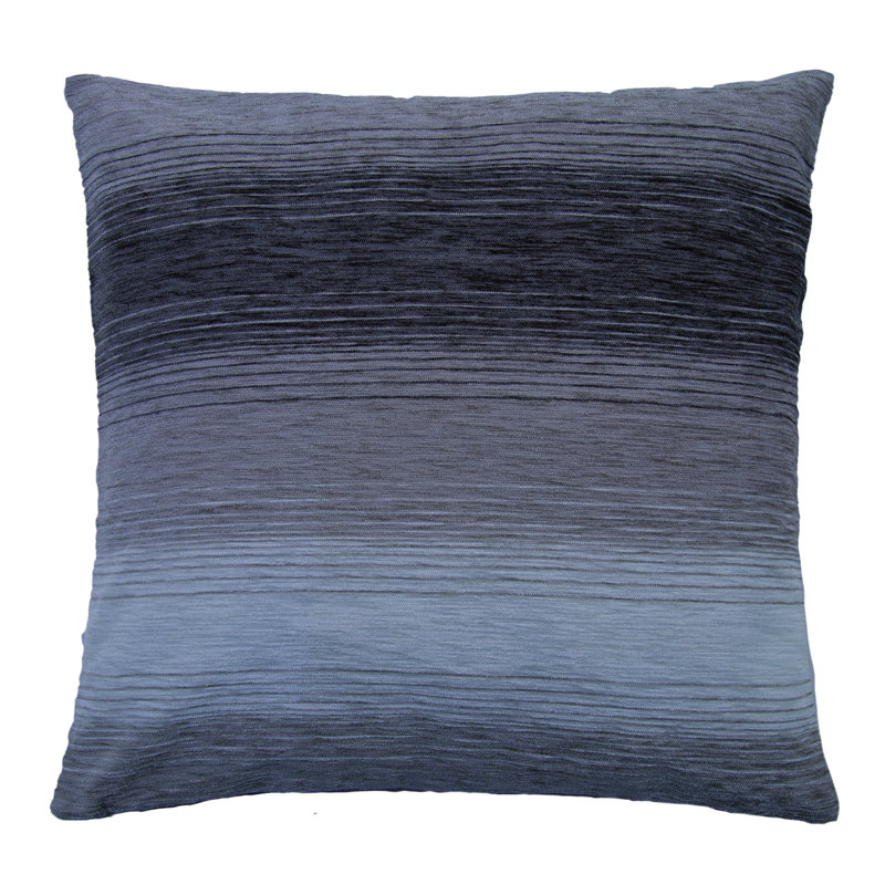 Gladiolus Striped Square Cushion Cover, Greige