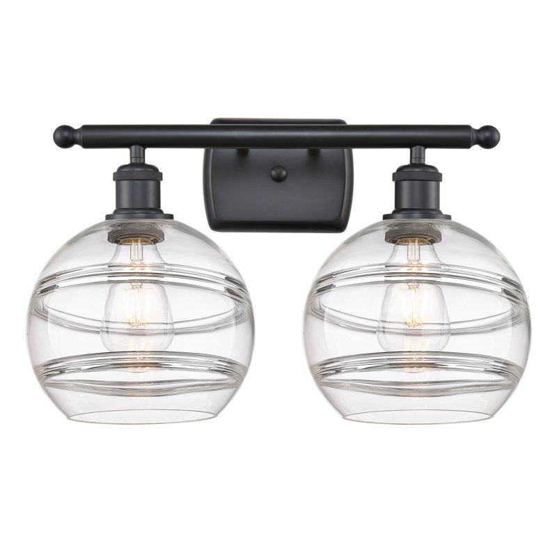 Bienes 2 - Light Dimmable Vanity Light, Clear, Matte Black