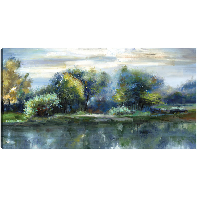 Spring Lake by Sandy Doonan Canvas Art Print, Wrapped Canvas,  25" W x 13" H 