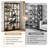 Stoil 68.89" H x 37.4" W Steel Geometric Bookcase-319085004