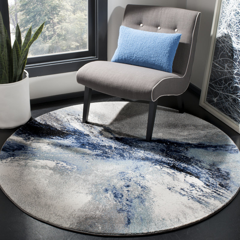Elara Performance Abstract Rug, Round 10'