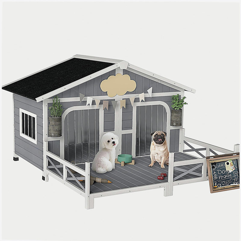 Niche pour chien extérieur, Gris