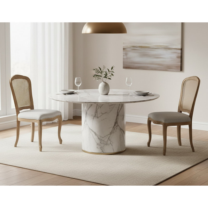 46cm H Polyester Blend Upholstered Full Back Accent, Beige