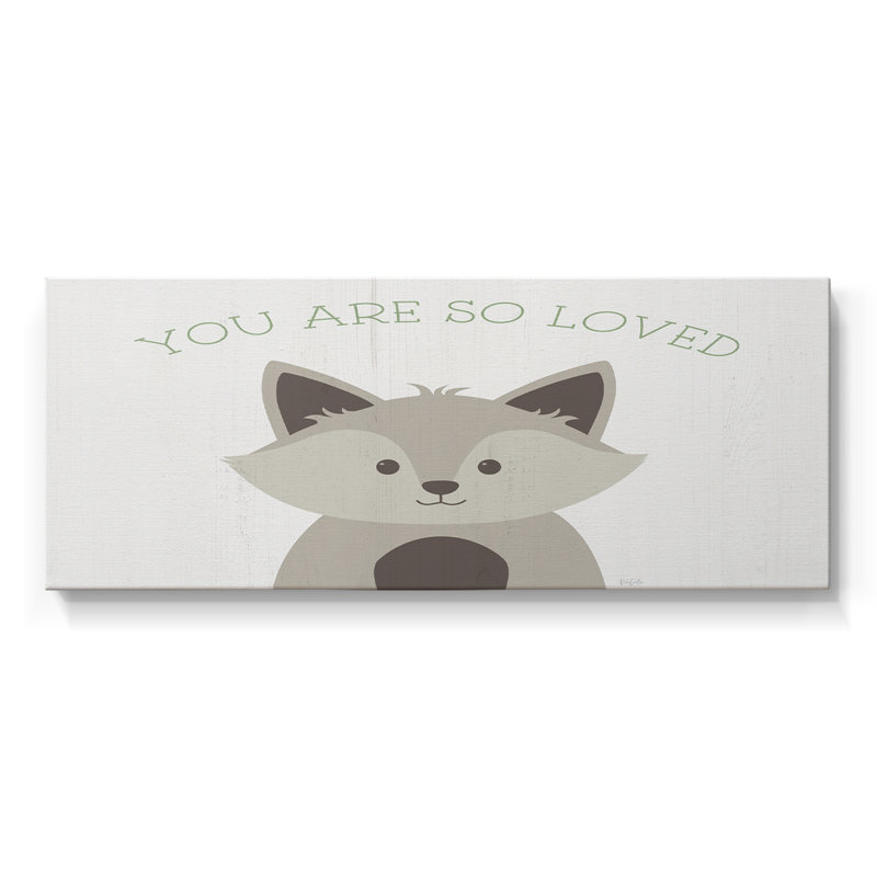 You Are So Loved Fox - Toile tendue avec châssis - Prêt à accrocher