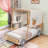 Car Bed With Ceiling Cloth And Pillow-690315216