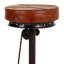Aarran Swivel Upholstered Adjustable Height Counter Stool with Metal Frame