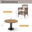 4- Person Round Dining Table With Chairs