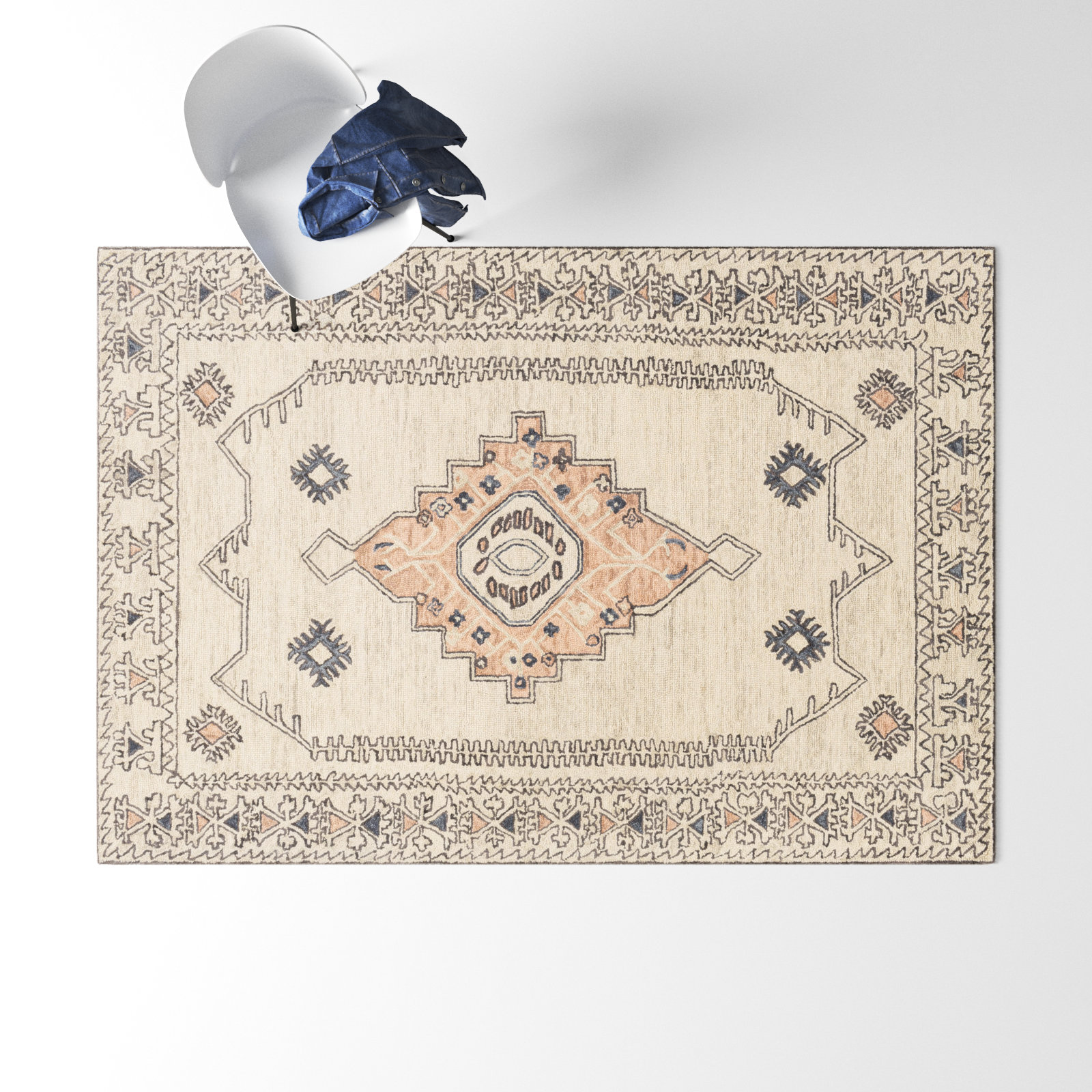 Moore Hand-Woven Oriental Rug, Rectangle 8' x 10'