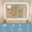 Miroir lumineux pour salle de bain Kashen-377441666
