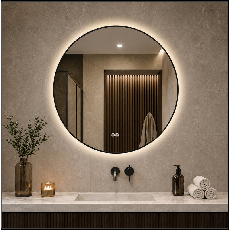 Parrett rond avec lumière DEL, 28" H x 28" W