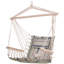 Hisako Outdoor Hanging Hammock Chair Wooden Arms Multicoloured-1910488257