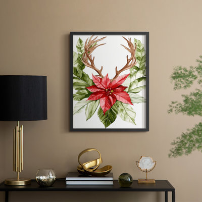 «Christmas Holiday Art DCCCLIV», reproduction d'art encadrée - bois massif