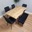 Wooden Dining Table with 4 Chairs and 1 bench Dining Kitchen Room Furniture-350742542-350742541