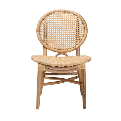 Annuziata Rattan Side Chair in Brown