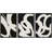 Black And White Stroke Abstract Geometric Decor Boho Mid-Century Modern On Canvas 3 Pieces Print-94434429-94434428
