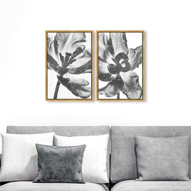Close Up Set Set by Oliver Gal, 25" H x 17" W, Gold Floater Frame