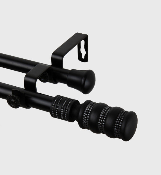 Parinaaz 0.81" Bay Window Double Curtain Rod Red Barrel Studio® 