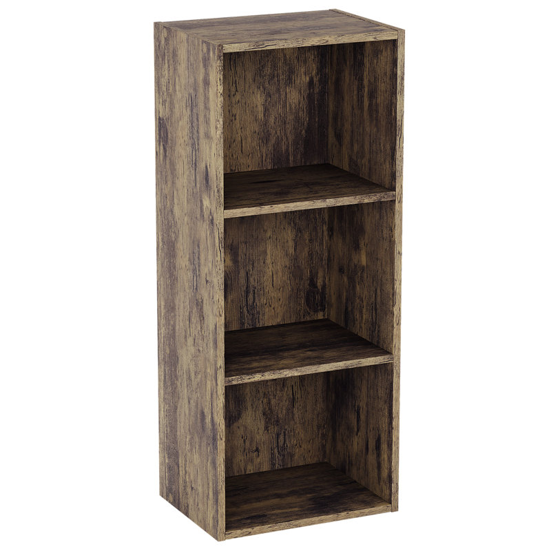 Gerardi 32cm W Standard Bookcase, 80cm H x 32cm W, Dark Wood