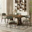 Chaise d'appoint rembourrée en bois massif-342170769