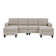 Ranjeeta 101" Wide Modular Sofa with Ottoman