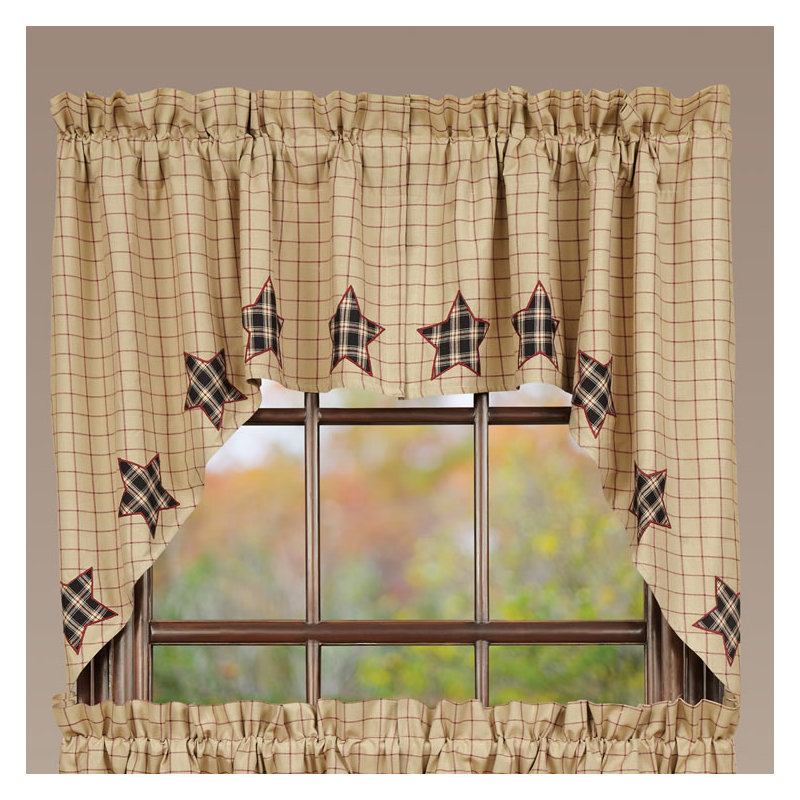 Authier Cotton Plaid Swag Window Valance