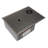 21.6'' L Drop-In Stainless Steel Kitchen Sink with Glass Douche