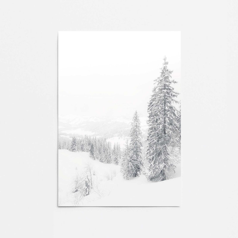 «Winter's Embrace», dans un cadre, Papier, H 24 po x l 18 po x P 0,1 po