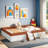 Mishelle Upholstered Daybed with Fence and Stairs-1137170994