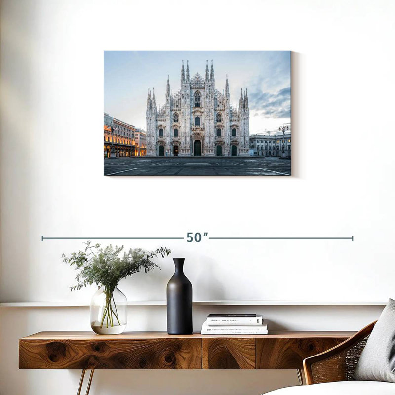 Adella, cathédrale historique de Milan, H 20 po x l 30 po