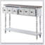 Console gris anthracite foncé et blanc antique