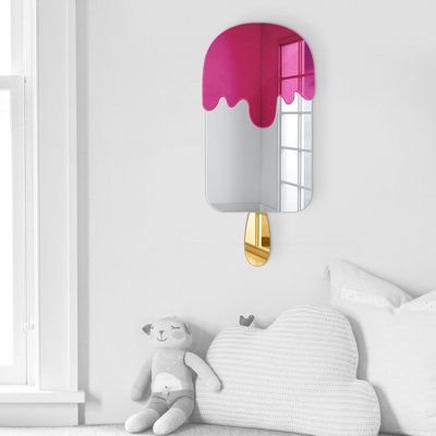 Ice Cream Wall Hanging 3D Mirror Wall Decor