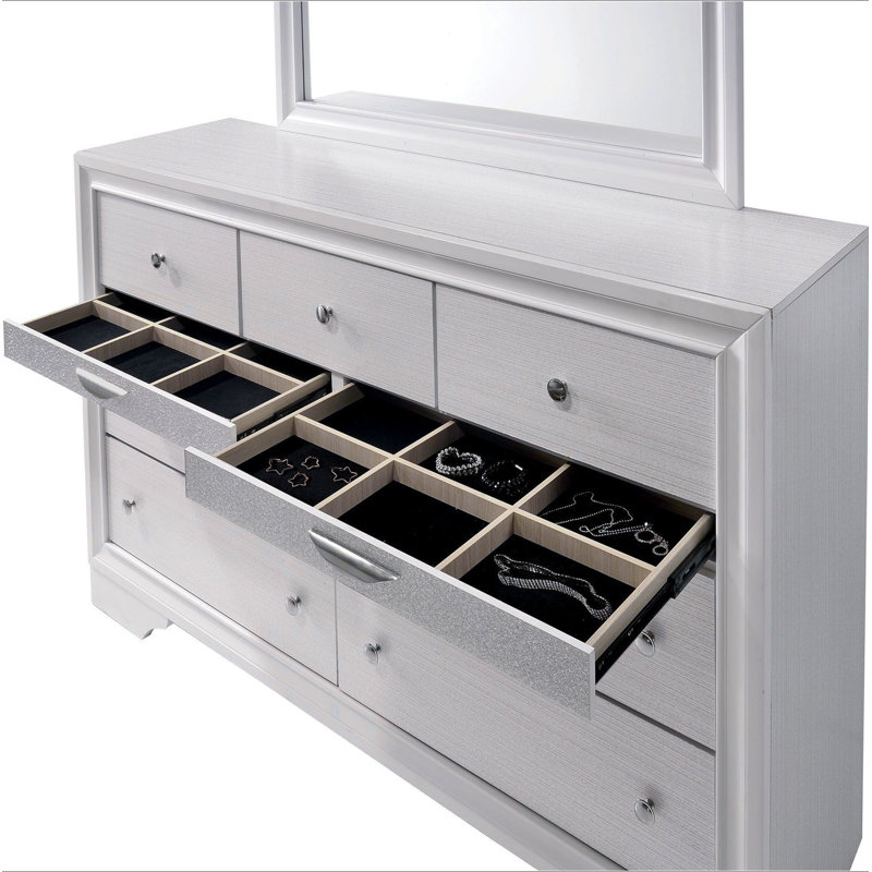 Commode contemporaine 1Pc, Blanc
