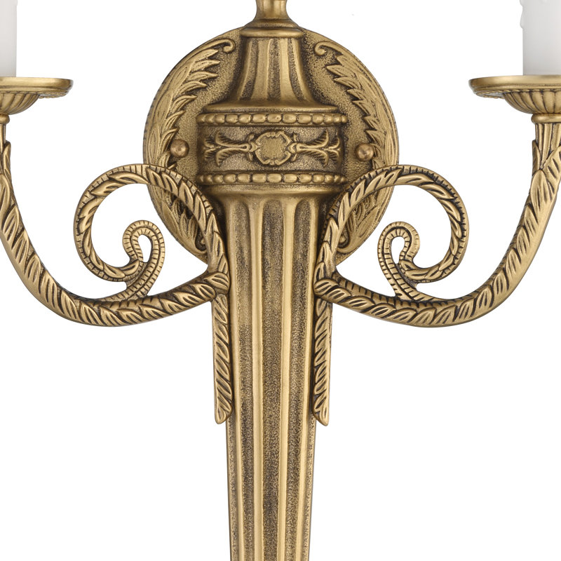 Neena Candle Wall Light, Olde Brass
