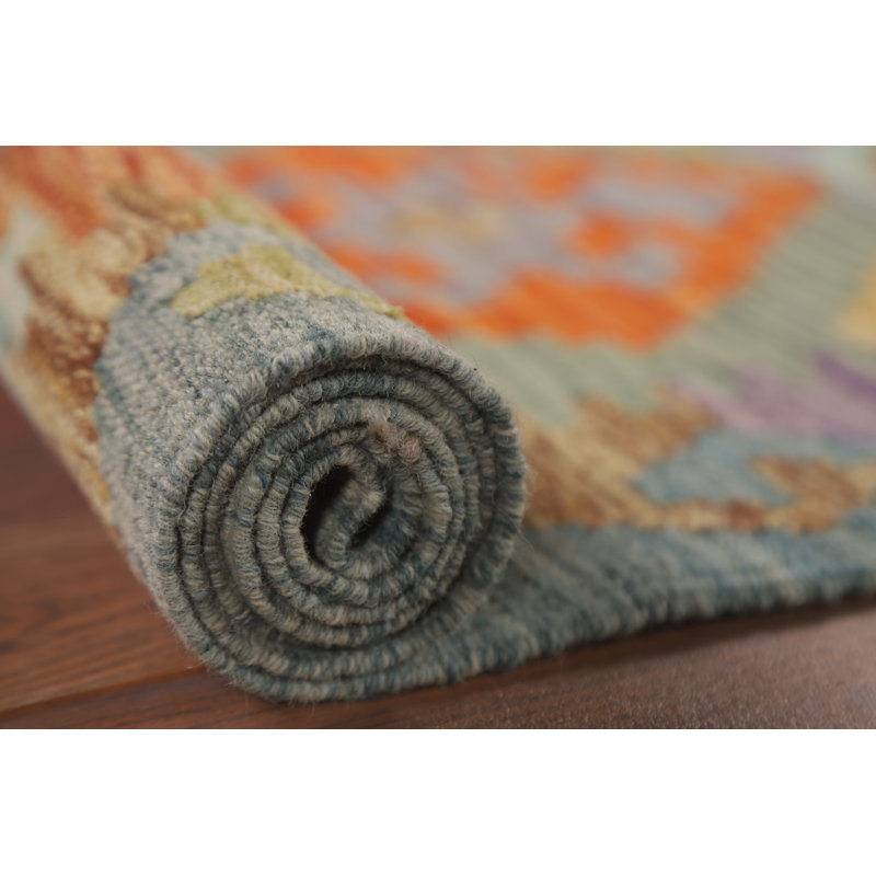 Tapis géométrique Kilim 3 x 10