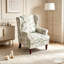Chaise d'appoint moderne avec pieds en bois rétro, fauteuil rembourré confortable-129448658